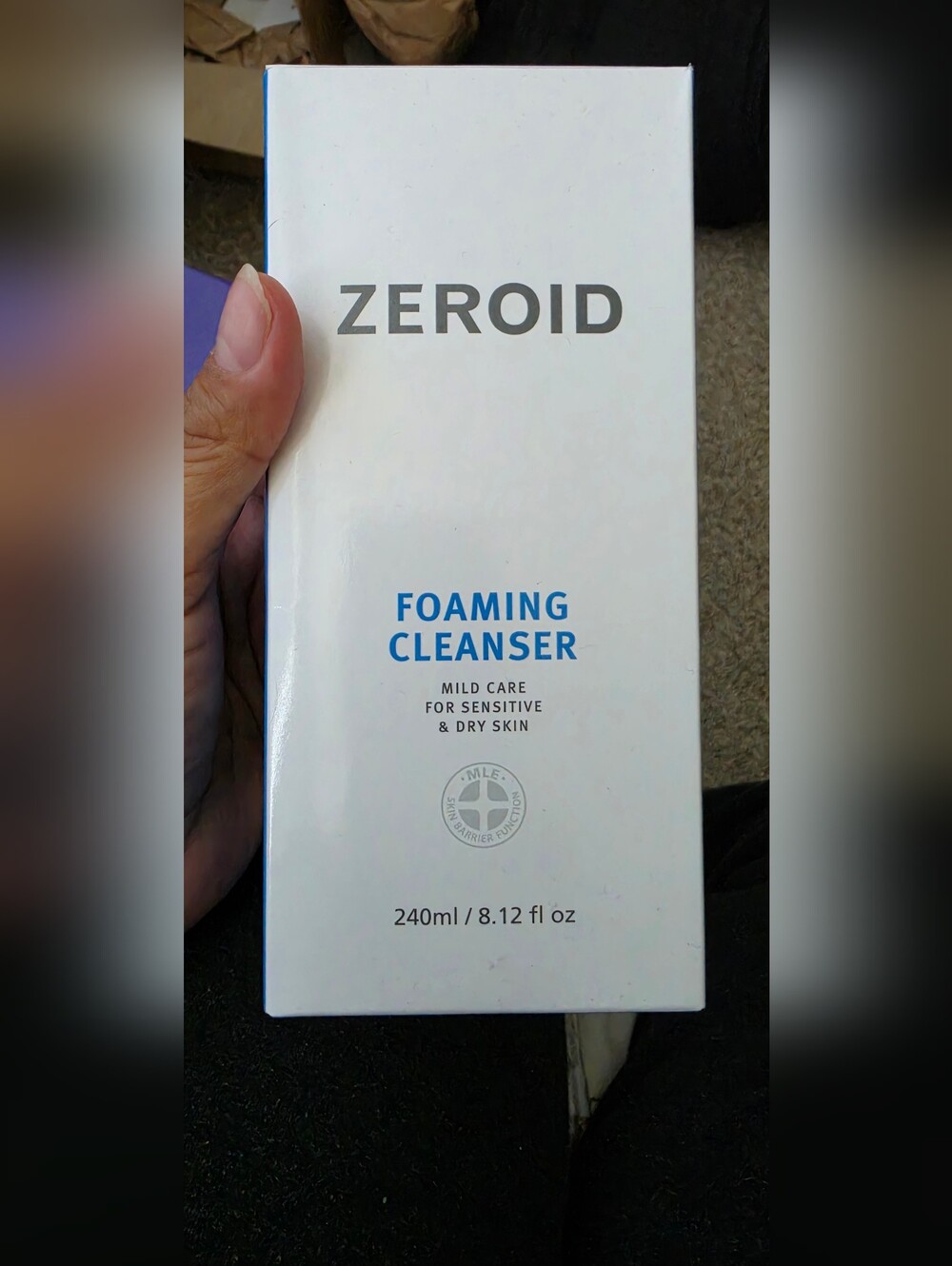 Zeroid Foaming Cleanser 240ml Mild Care for Sensitive & Dry Skin